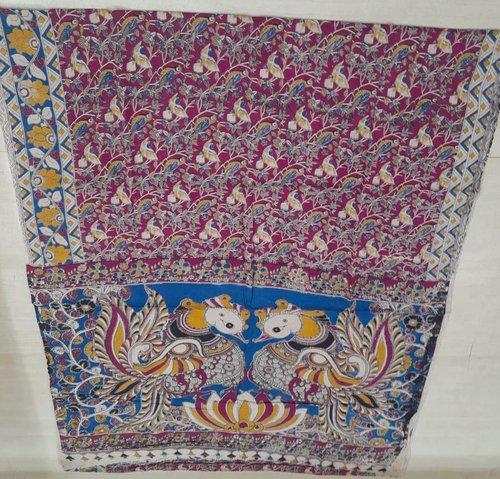 KALAMKARI PRINTED COTTON SAREE